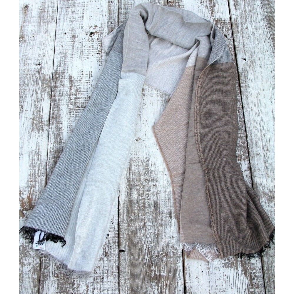 Maison Pholya - Made in Italy NWT Shade of Beige Scarf Shawl Wrap